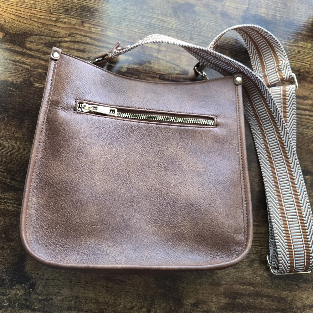 Cluci Brown Crossbody Bag with 2 Straps EUC $40 - Picture 10 of 13